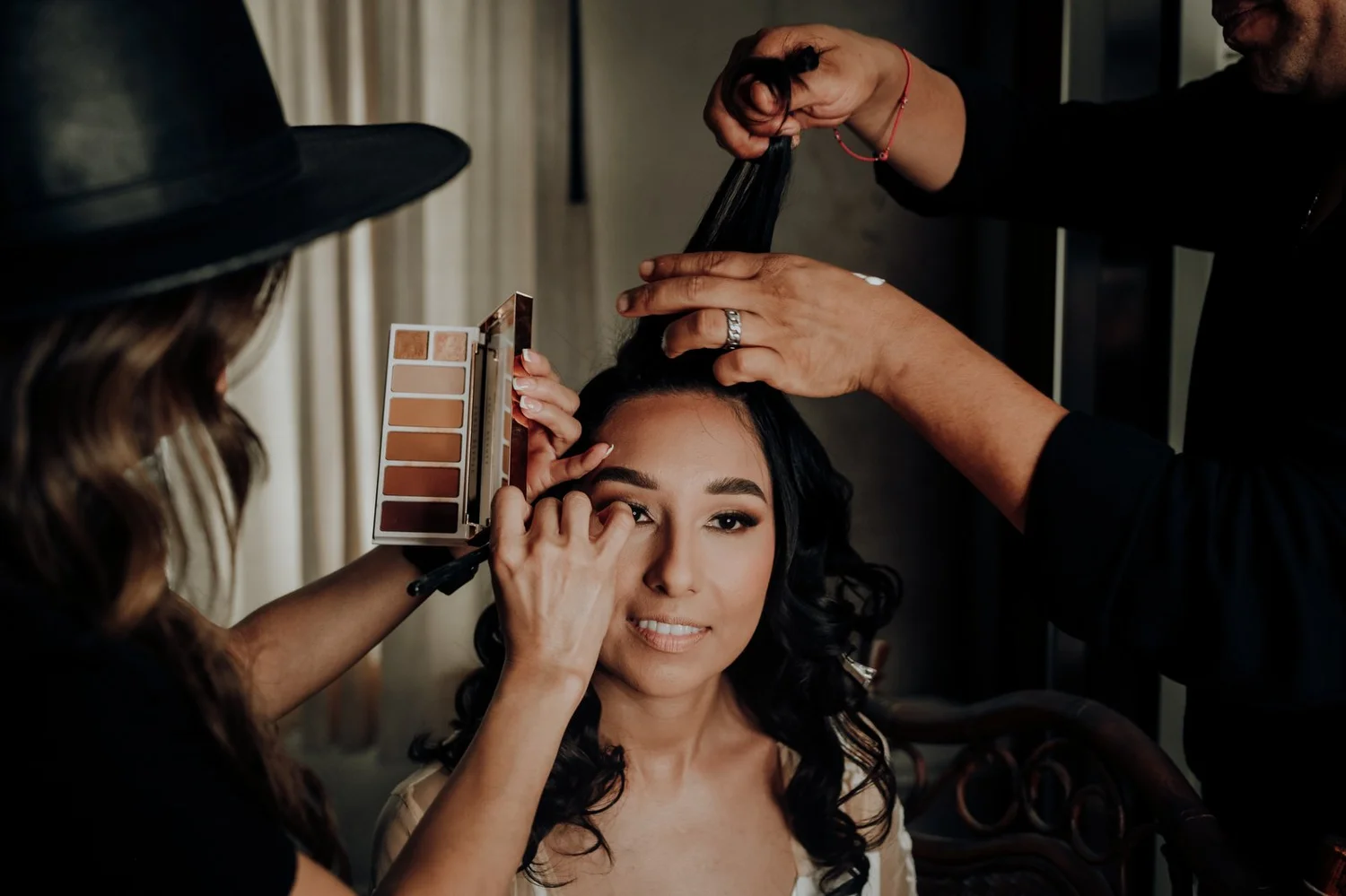 How Our Makeup & Hair Team Works for Destination Weddings